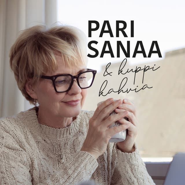 Pari sanaa ja kuppi kahvia cover