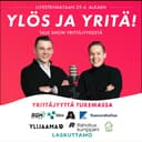 Ylös ja yritä! -talk show cover